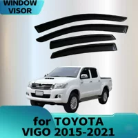 Подходит для TOYOTA VIGO 2015-2021, дефлектор бокового окна от дождя или солнца, утолщение бровей от дождя