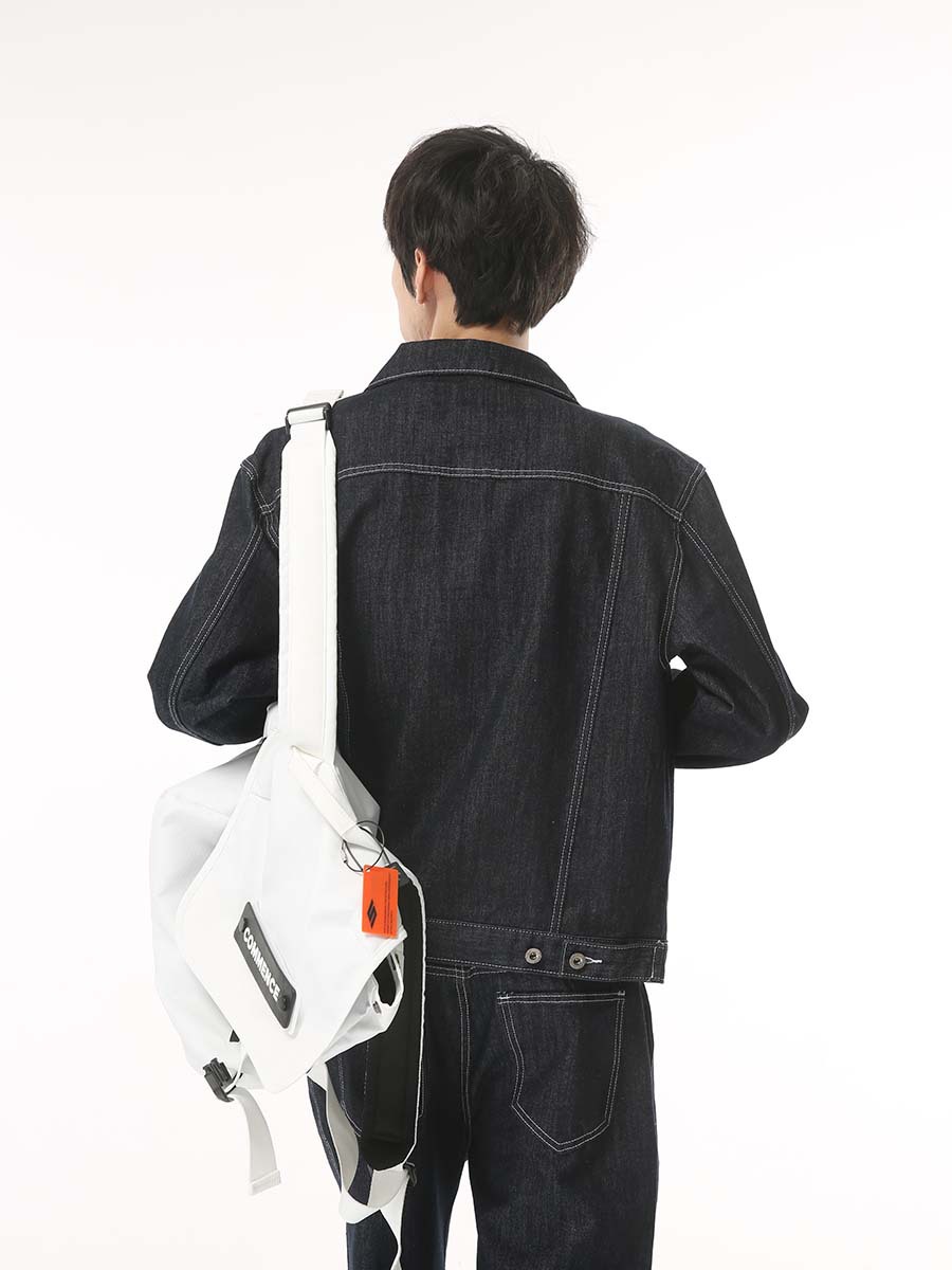 Mtlclothes ropa de Hombre | 2023 otoño nuevo estilo coreano suelto negro y azul abrigo pantalones Denim traje