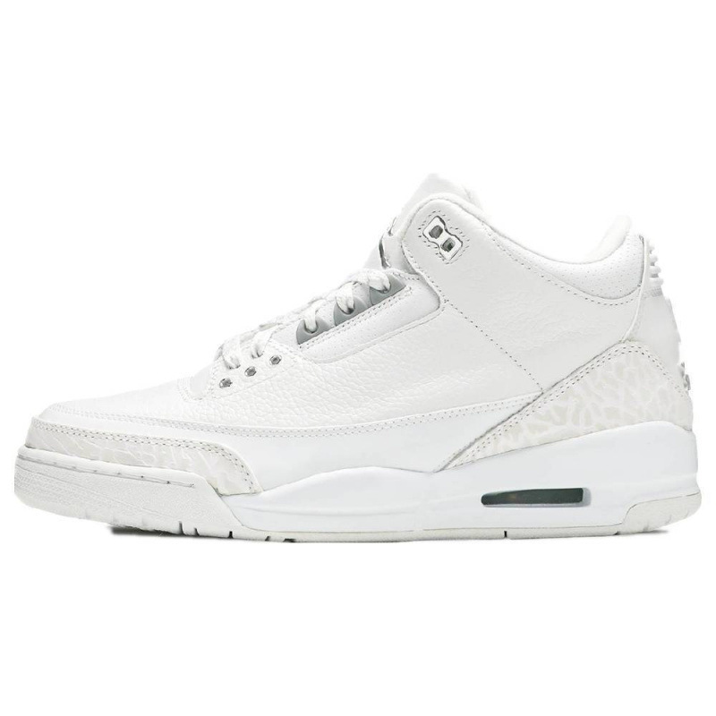 Zapatillas deportivas Jordan AJ3 estilo “cemento blanco”, antideslizantes