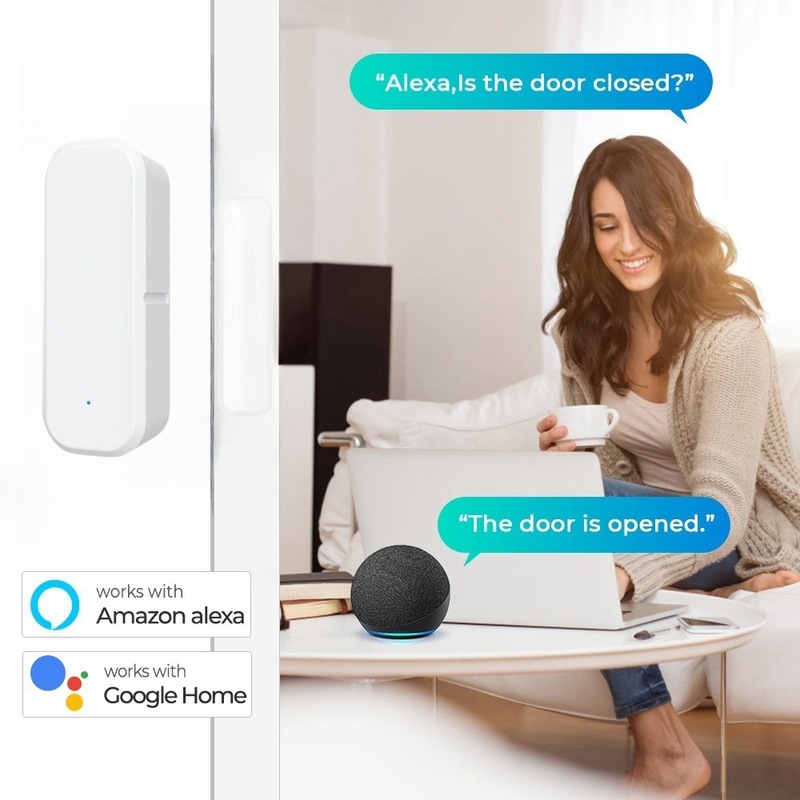 Tuya落書きwifiスマートドア磁気センサー検出器家庭用屋内ドア磁気警報器インテリジェント|undefined
