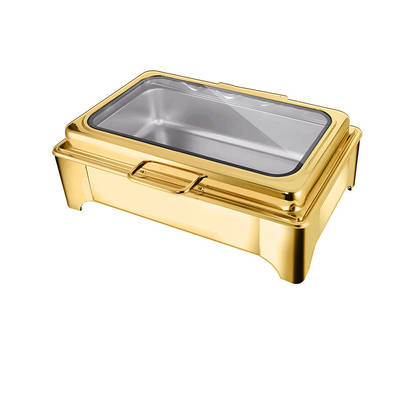ステンレスビュッフェ食事炉油圧式緩降蓋ホテルレストラン商用布菲炉chafing dish|undefined