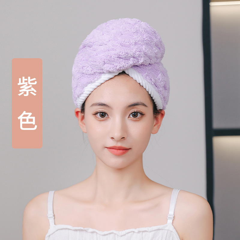 nubes sombrero de cabello seco grasa absorción húmeda sombrero de cabello seco veloz coral toalla de cabello seco toallas de toallas bolsas de sombrero de baño mayorista