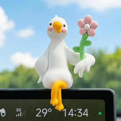 car ornament for the dashboard: Car ornaments - gaga-daily-life-figurine-giving-you-flowers