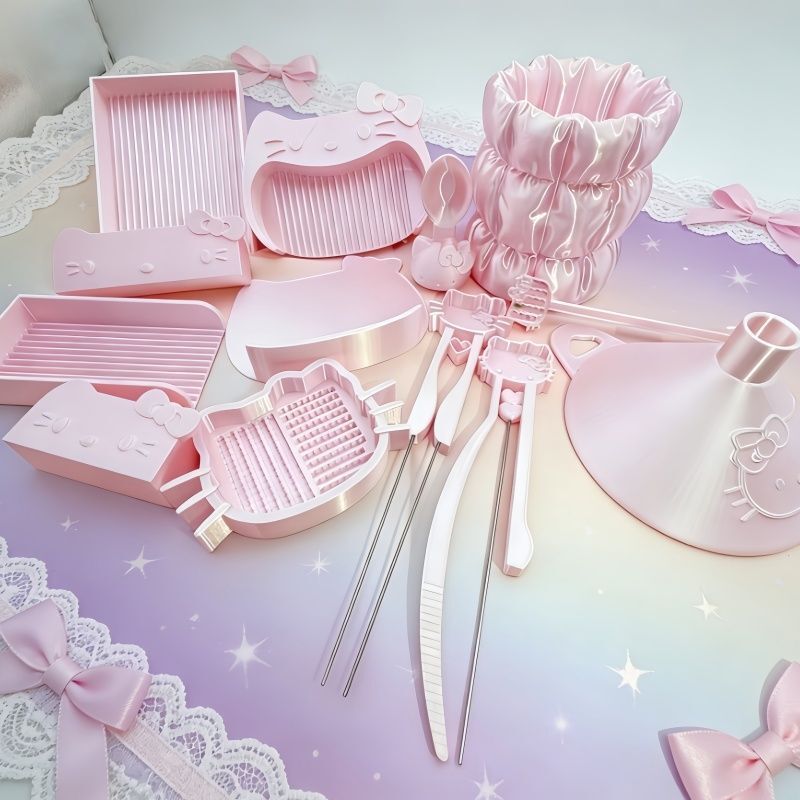 Kitty Cat Bead Pen Toy Set New Model Bead Shovel Pen Needle Pen Bead Shovel Pen Holder Bead Tool Set