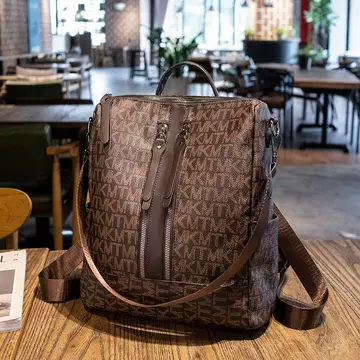 Backpack Women's 2022 New Korean-style Large-capacity Presbyopsis Bag Trendy Women's Fashionable Anti-theft Travel Backpack - ShopShipShake