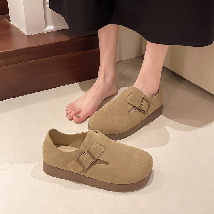 Todo incluido Bocken zapatos de mujer primavera y otoño nuevos zapatos de suela gruesa de un pie con falda zapatos de soltero