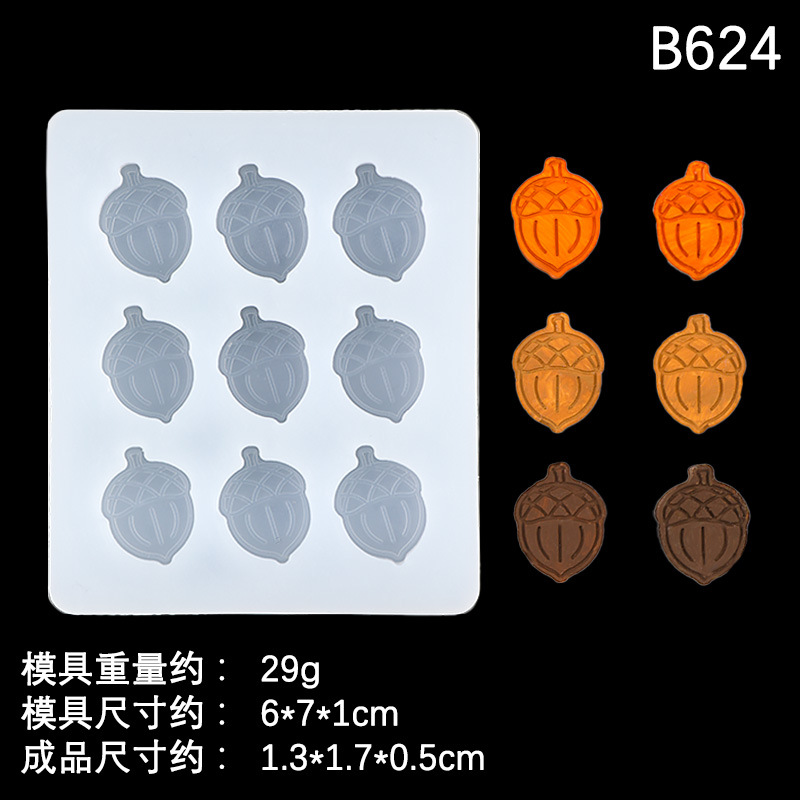 Lindo personaje de rana molde de silicona calabaza en forma de avellana molde de chocolate yeso goteo fuego pintura molde de cera