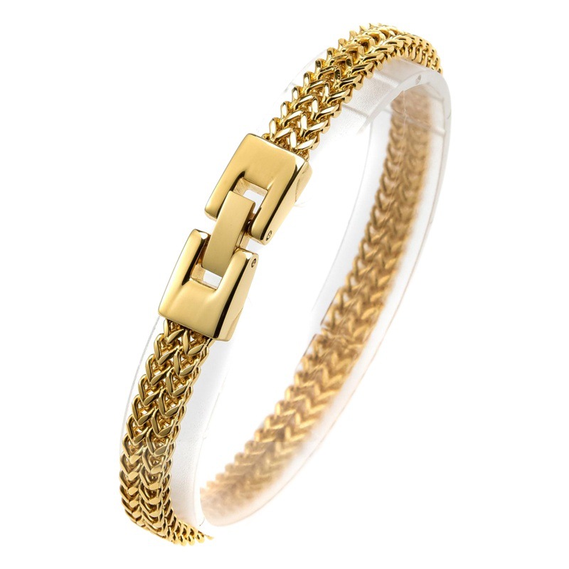 Nueva llegada de acero inoxidable dragón hueso cadena pulsera de acero color de los hombres de estilo europeo y americano transfronterizo Venta caliente de acero de titanio joyería de los hombres