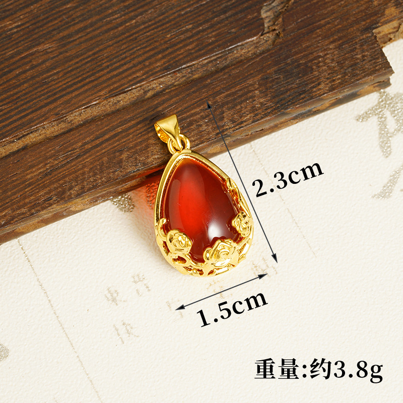 D2354 colgante rojo (sin cadena)