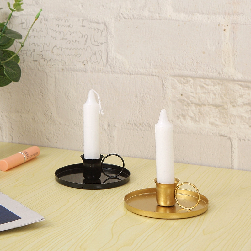 Подставка для свечей из металла, интернет-хит, современная креативная подставка для свечей черного и золотого цвета, украшение для торта на день рождения, свадьбу и другие торжества