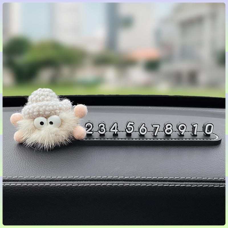 흰색 모자 흰색 연탄 + 입체 번호판