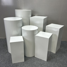 铁艺甜品台订婚宴罗马柱圆柱摆件商场橱窗展示台婚礼方柱路引