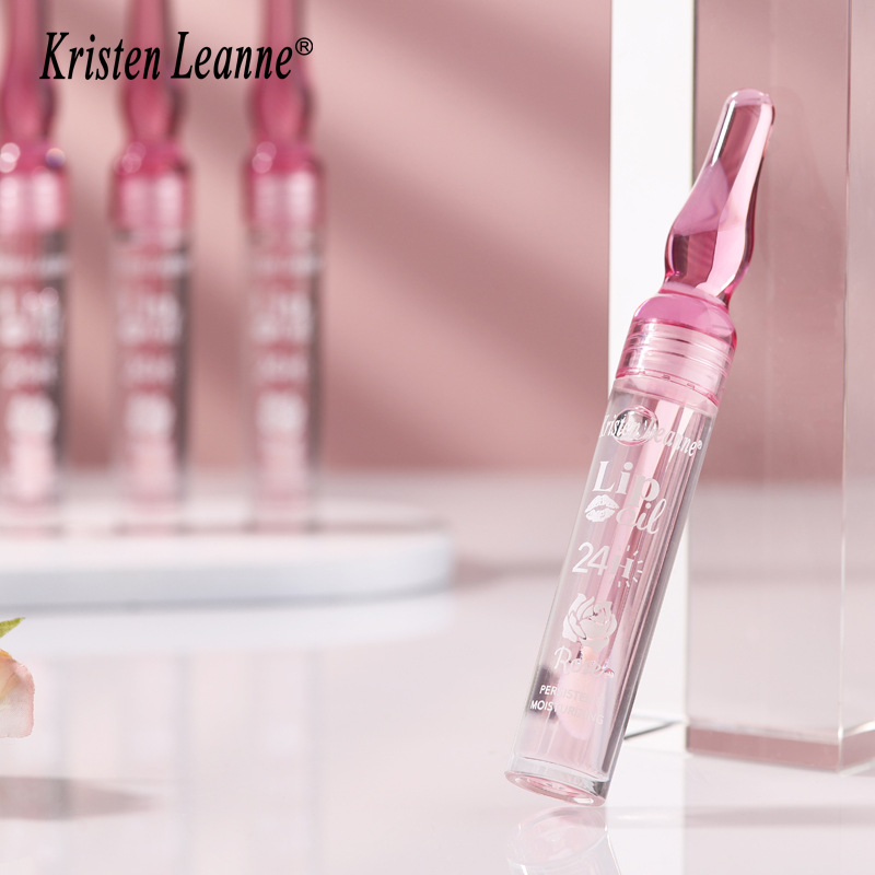 KRISTEN LEANNE Black Technology Long lasting Water Locking Rose Petals and Moisturizing Gloss Dudu Lip Oil_voghion.com