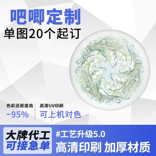 创意动漫同人双闪吧唧定制卡通覆膜吧唧二次元周边徽章谷子定做