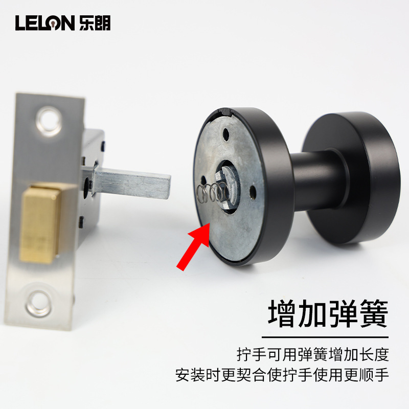 Cerradura de puerta invisible con ojo de cerradura Cerradura de una cara Cerradura esférica oculta de aleación de zinc Cerradura de puerta de habitación de dormitorio de pared de fondo Cerradura de puerta oscura