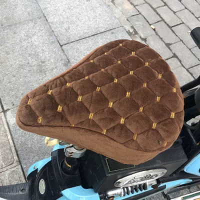 Electric car cushion: Universal Cushion Battery Car Warm - brown-pointed-tip-front-seat-cover