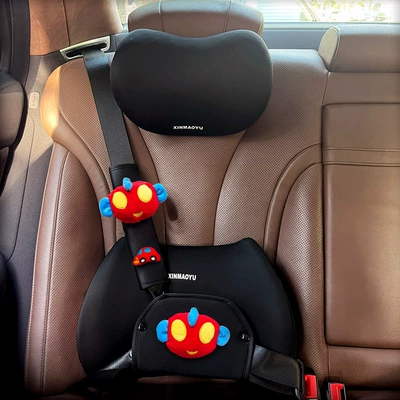 Seat belt shoulder pad: Pad Anti-Neck Strangulation Car-Mounted Baby - shield-ultraman-four-piece-set-four-seasons-model-universal-for-both-left-and-right