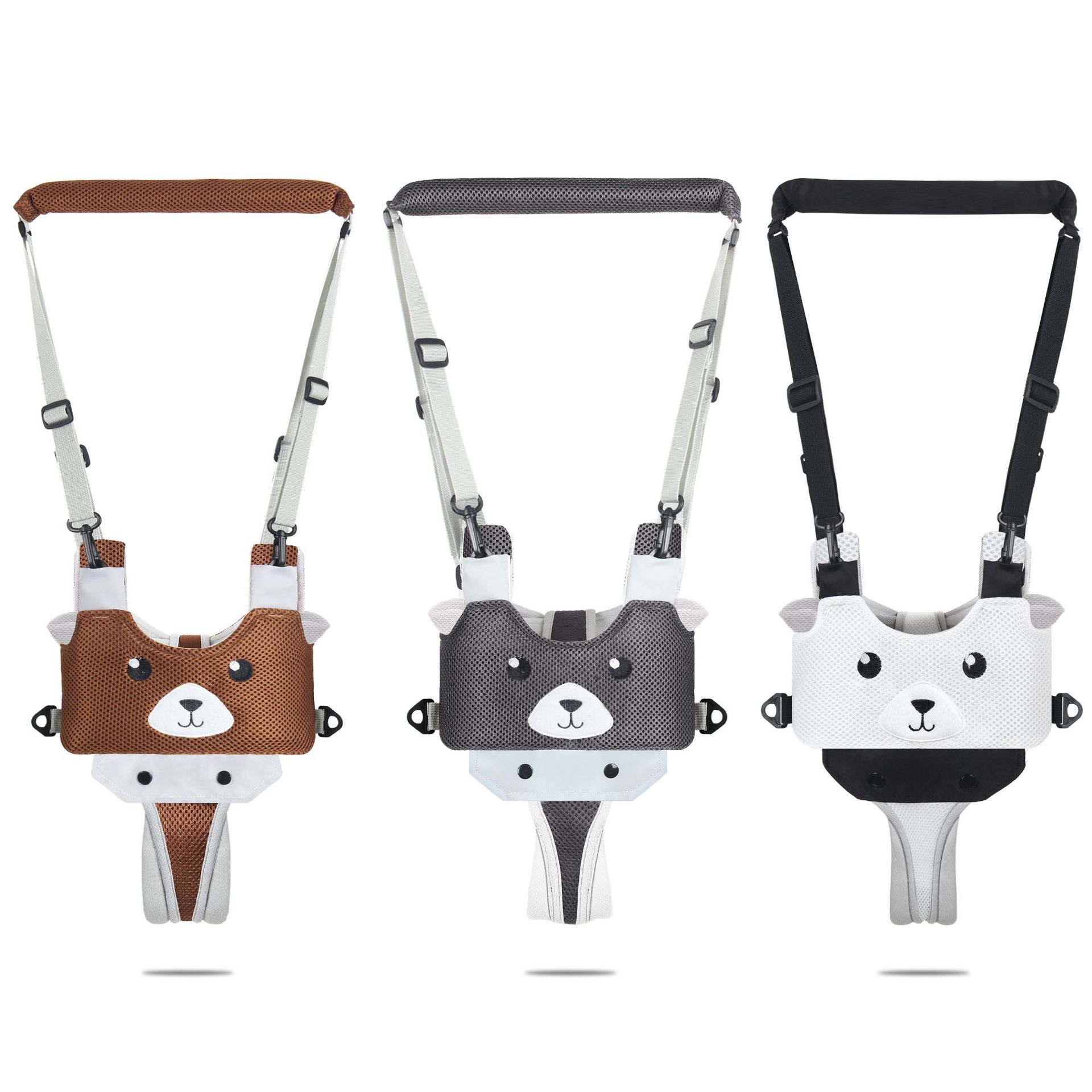 Baby toddler belt mesh breathable bear model baby learning to walk traction belt multifunctional basket toddler belt wholesale