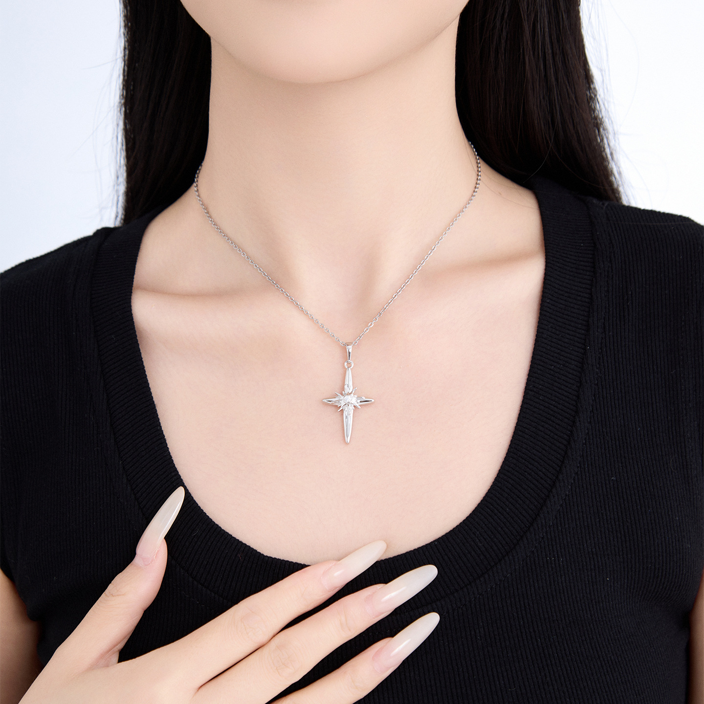 Colgante de Estrella para Collar de Aleación de Cobre Galvanizado