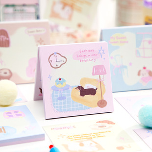 Mr. Paper's Handbook Material Message Note Pad Dog Hook Diary Cute and Cute Pet Theme Double Pack Note