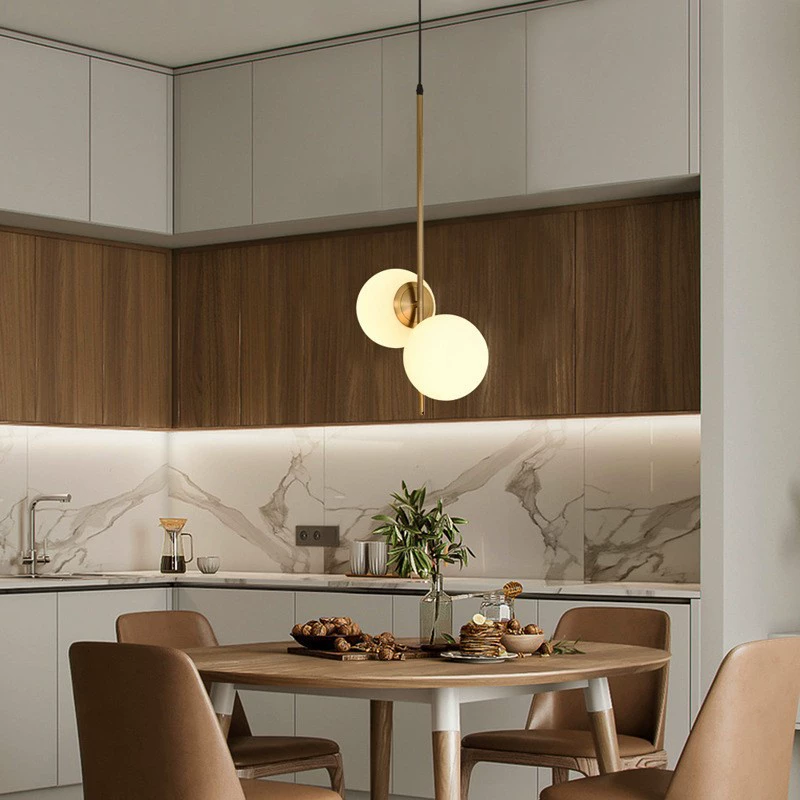 Современная минималистичная креативная подвесная лампа для спальни и гостиной в виде стеклянной балки, стиль роскошь
