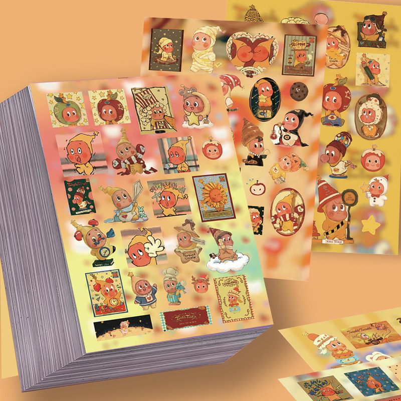 8 Sheets of Star-Shaped Die-Cut Stickers, High-Quality Cute Cartoon Animation Popular Merchandise Packaging Materials, Waterproof Decals 8 Sheets of Star-Shaped Die-Cut Stickers, High-Quality Cute Cartoon Animation Popular Merchandise Packaging Materials, Waterproof Decals