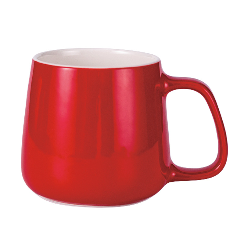 Transfronterizo de Amazon taza blanca taza de alto aspecto creativo Oficina taza de café pareja taza de agua Taza de cerámica
