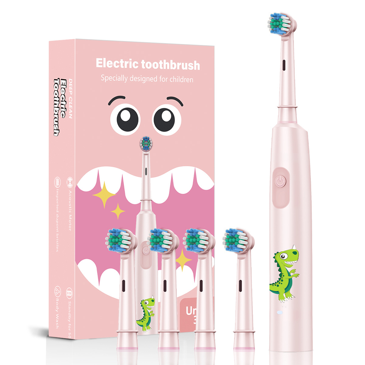 Cross-Border Children's Electric Toothbrush 3-12 Years Soft Hair Gum Protection Sonic Vibration Waterproof Cartoon Kids Electric to