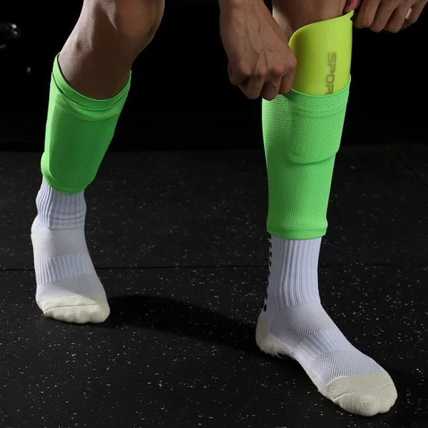 Cross-border professional football leg guard socks men and women leg guard fixed set football socks boys and girls calf guard professional
