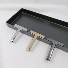 男士皮带扣头字母平滑扣T字锌合金腰带替换扣4.0cm时尚简约扣头