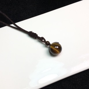 Pendant South African Tiger Stone Pendant Yellow Tiger Eye Stone Pendant Tiger Stone Transfer Beads Necklace Fashion All-match Necklace for Men and Women