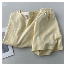 Solid color simple round neck sports suit��ɫ���s�A�I���bŮ