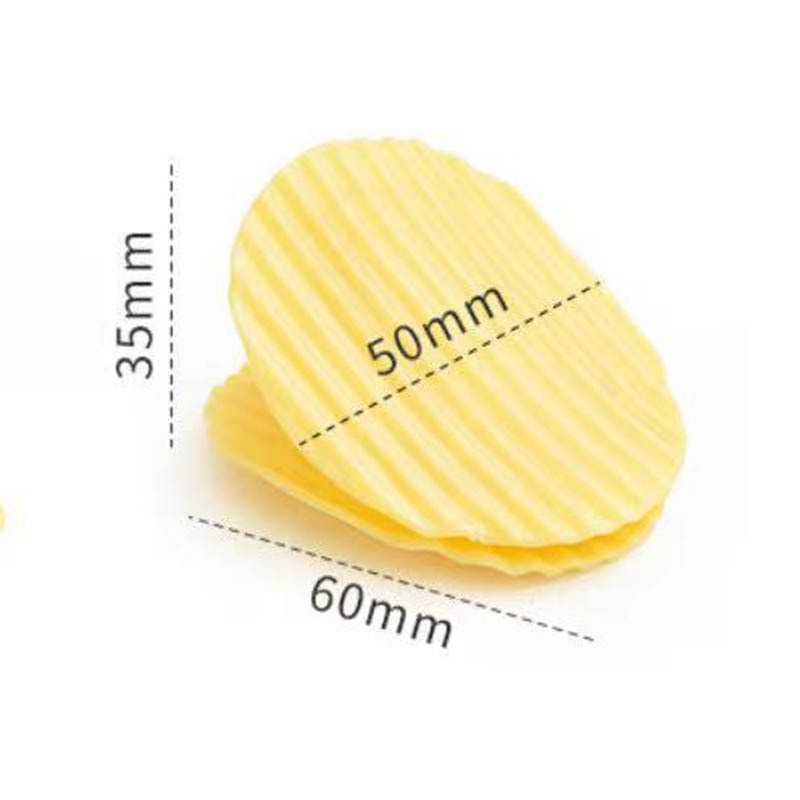 Clip de sellado creativo de papas fritas triangulares elípticas forma de billetes de mano cuenta de almacenamiento de bocadillos clips de sellado
