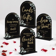 婚礼标志装饰招待会活动派对仪式标牌,婚礼餐桌周年纪念 5x7 英寸