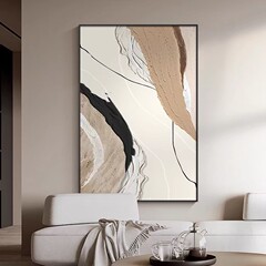 リビング装飾画2024新型現代シンプル抽象画背景壁壁画レストラン玄関廊下装飾画