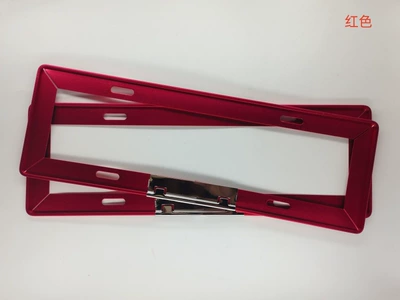 License plate holder/license plate holder oxidation license plate frame rounded license - thin-red