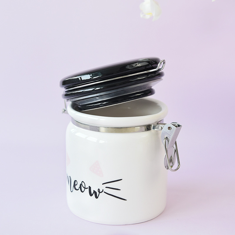 Tarro sellado con hebilla Tarro de almacenamiento grande con tapa Tarro de té redondo Tarro de almacenamiento de granos integrales de alimentos Subenvasado