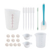 Crystal, silica gel epoxy resin, tools set, mixing stick, scraper, pad