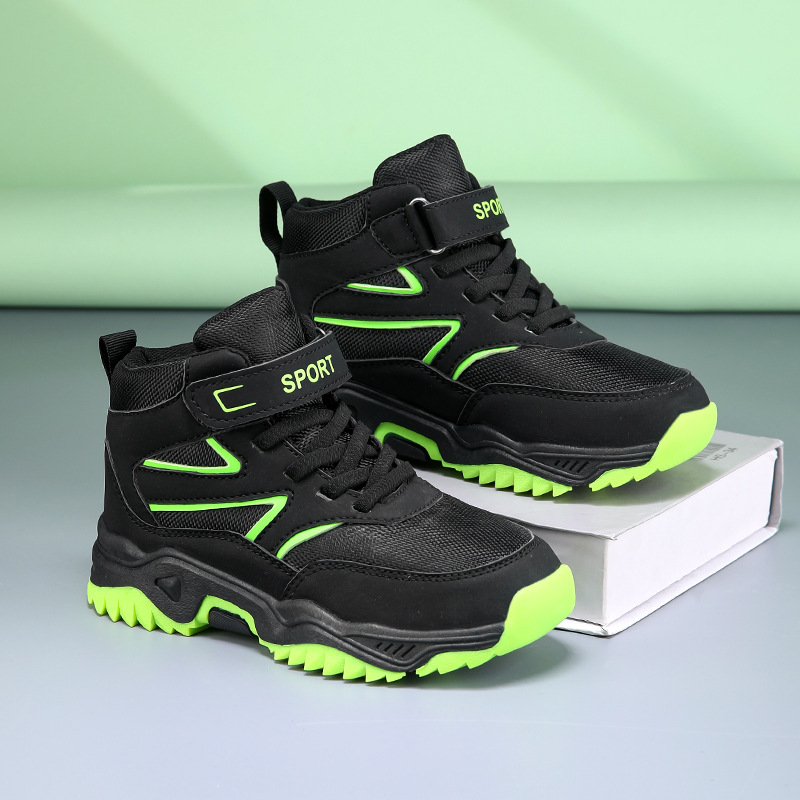 Zapatos para niños nuevos zapatos ensanchados de cabeza ancha para niños zapatos de senderismo al aire libre zapatos deportivos anticolisión zapatos de cabeza grande para niños al por mayor