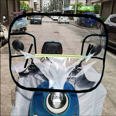 plate assisted bicycle leg — Motorcycle front windshield - small-flying-saucer-black