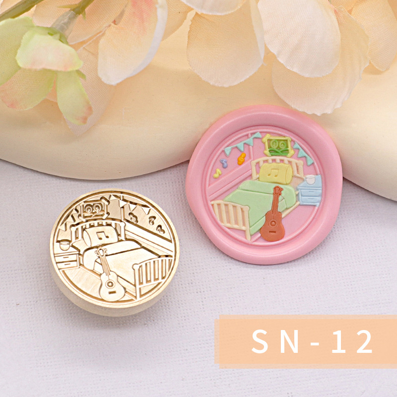 Original nuevo estilo fuego pintura sello serie interior cabeza regalo embalaje sobre cubierta cuento de hadas habitación casa caliente