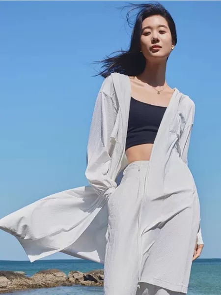 Jiaoxia Women's Breathable Long Sun Protection Windbreaker As103/As10324 Spring and Summer Uv Protection Lightweight Sun Protection Clothing