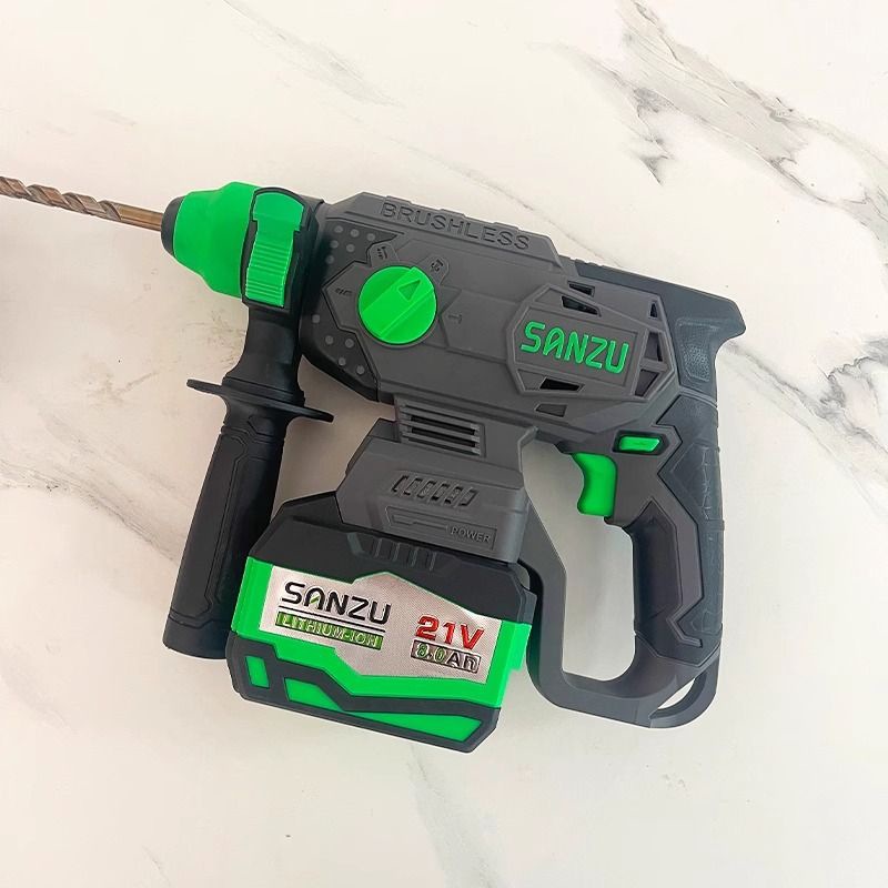 三竹锂电池电锤SZ-20轻型无刷电镐重型电锤锂电大功率混凝土电钻