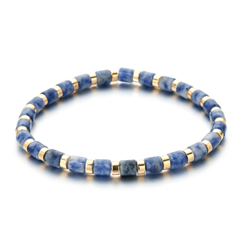10g Weight Bracelets Classification Natural Stone Chain Material Beaded Chain Chain Type 1 Piece Quantity Daily Occasion natural stone, Agate Material Geometric Pattern All Seasons Season Women's Gender Ethnic Style Style Ethnic Style Geometric Natural Stone Agate Beaded Chain Bracelets In Bulk 5