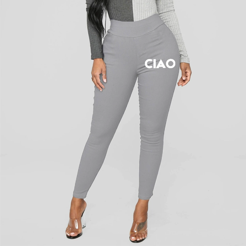 Ins ветер с принтом взрывные повседневные брюки женские трансграничные европейские и американские сексуальные сумки с высокой талией LGS145-380