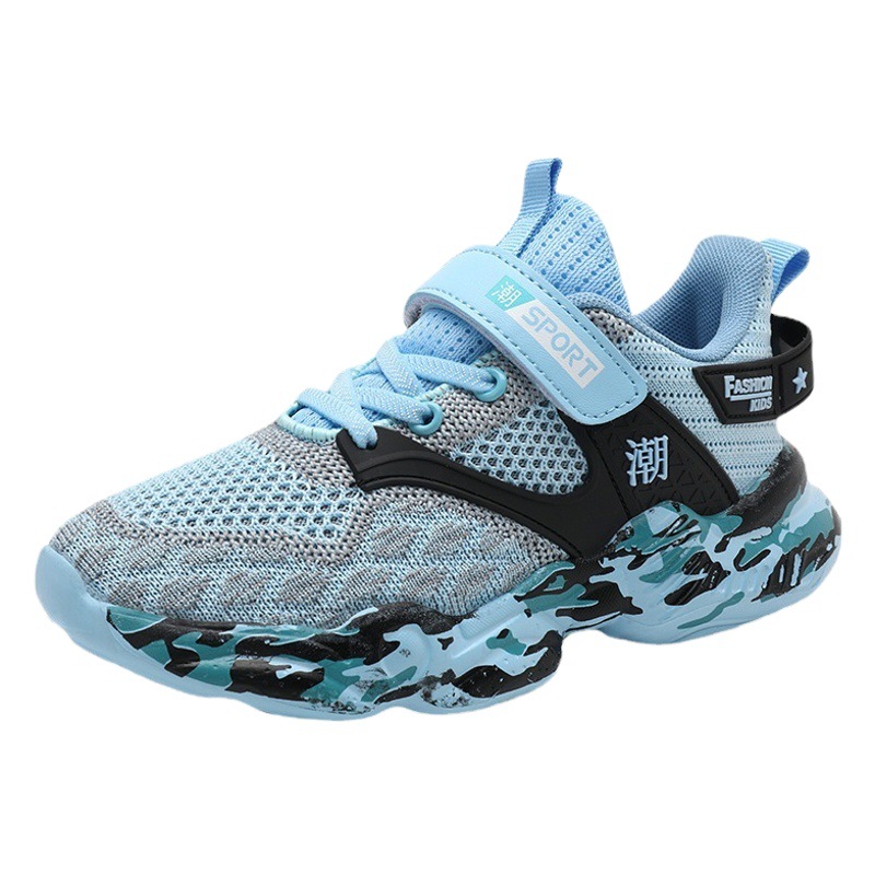Zapatillas Deportivas de Doble Malla para Niños de Malla y MD, Transpirables, Antideslizantes