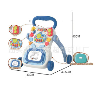 Cross-border baby walker toy baby multifunctional toddler trolley anti-rollover newborn walking walker