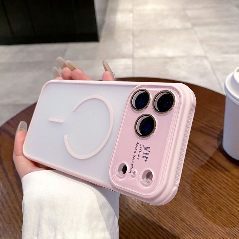 适用iPhone17肤感磁吸手机壳苹果16proMax大视窗防摔15磨砂保护套|undefined