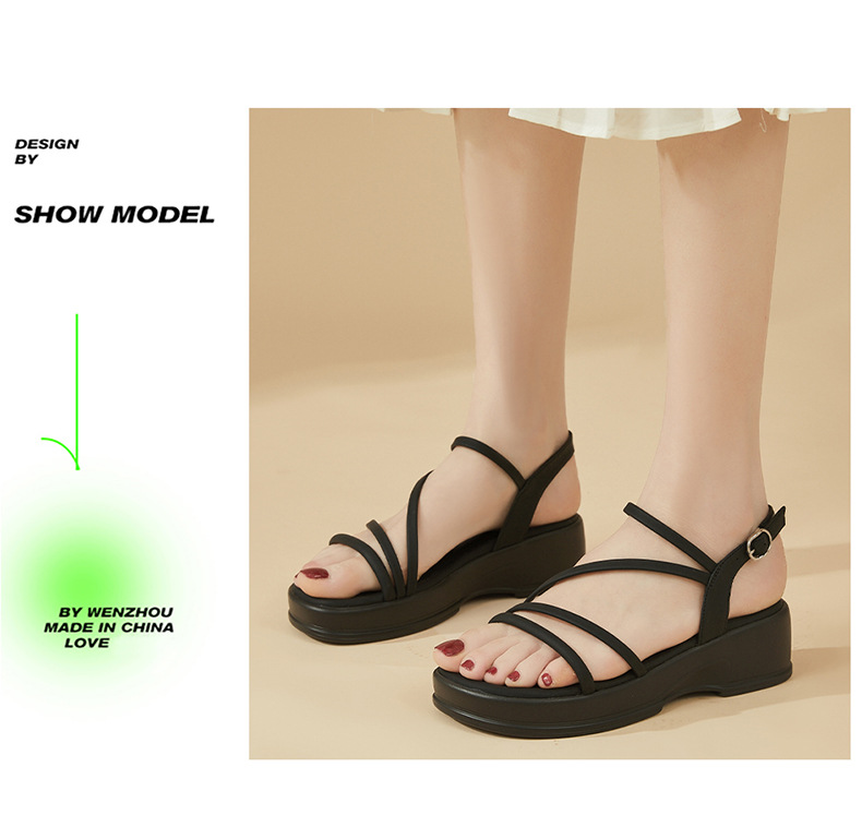 Dép sandal nữ đế dày quai chữ V mềm mại mùa hè 2025 — Màu be4623303090, Đen4623303090 chi tiết 5