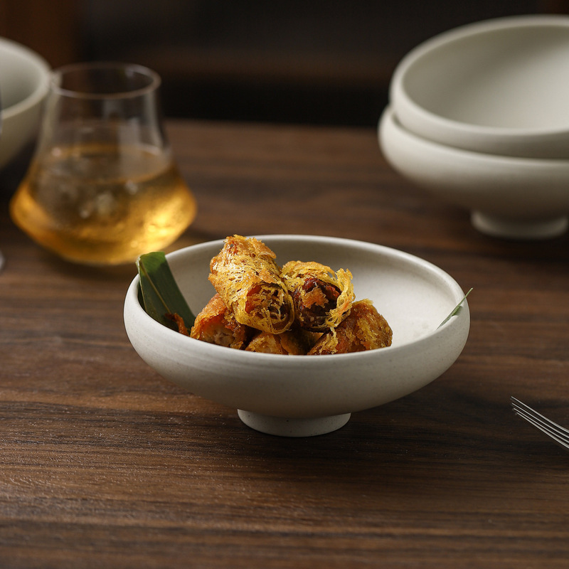 Japanese-Style Rustic Ceramic Bowls, Beautiful Ceramic Bowls for Home Use, Rice Bowls, Snack Bowls, Exquisite Salad and Dessert Bowls, Cold Dish Bowls, Commercial Use